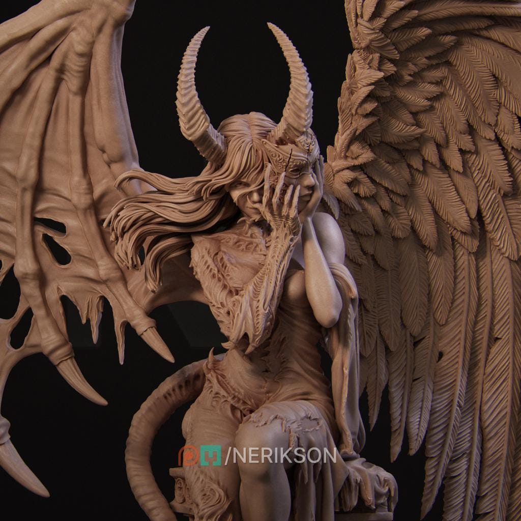 Rylana the Face of Evil, Powerful NPC, Ernest Nemirovsky | Dungeons and Dragons | Pathfinder | Table Top RPG | 3D Printed Model