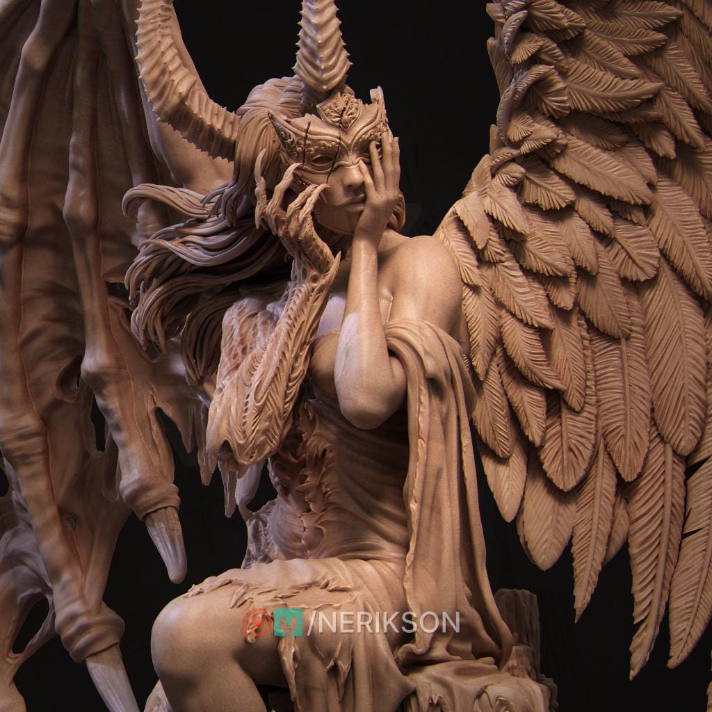 Rylana the Face of Evil, Powerful NPC, Ernest Nemirovsky | Dungeons and Dragons | Pathfinder | Table Top RPG | 3D Printed Model
