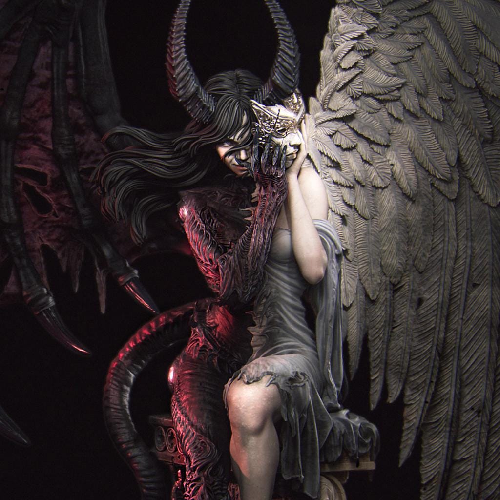 Rylana the Face of Evil, Powerful NPC, Ernest Nemirovsky | Dungeons and Dragons | Pathfinder | Table Top RPG | 3D Printed Model