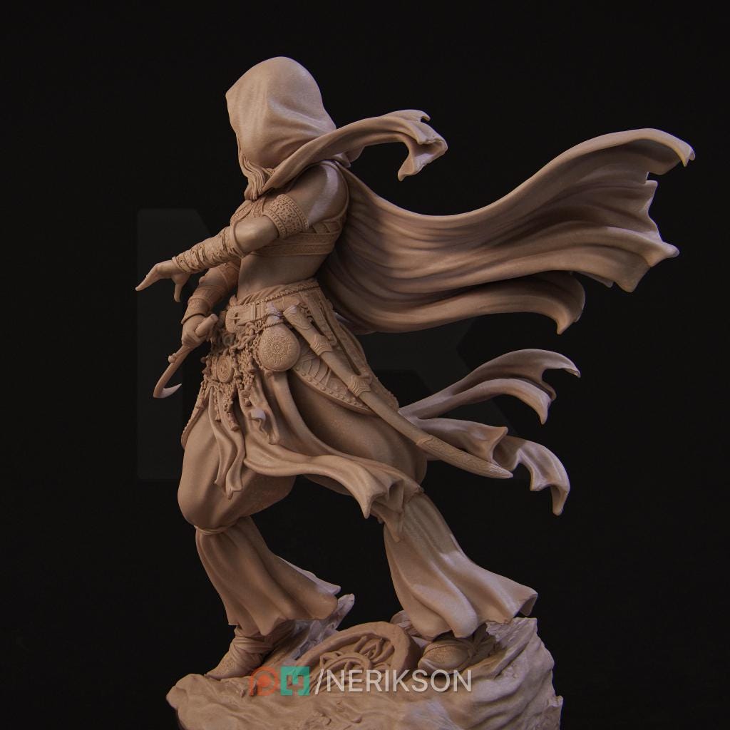 Warrior of the Sands, Standalone, Powerful NPC, Ernest Nemirovsky | Dungeons and Dragons | Pathfinder | Table Top RPG | 3D Printed Model