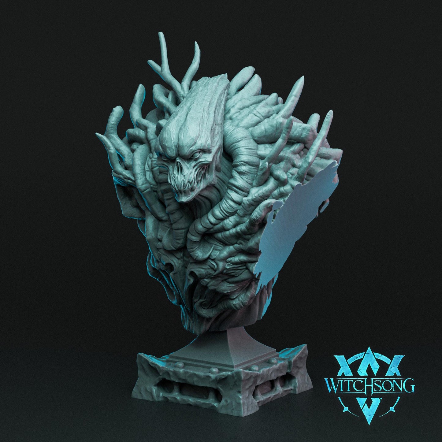 Avatar of Winter, Bust Option, Witchsong Miniatures | Dungeons and Dragons | Pathfinder | Table Top RPG | 3D Printed Model