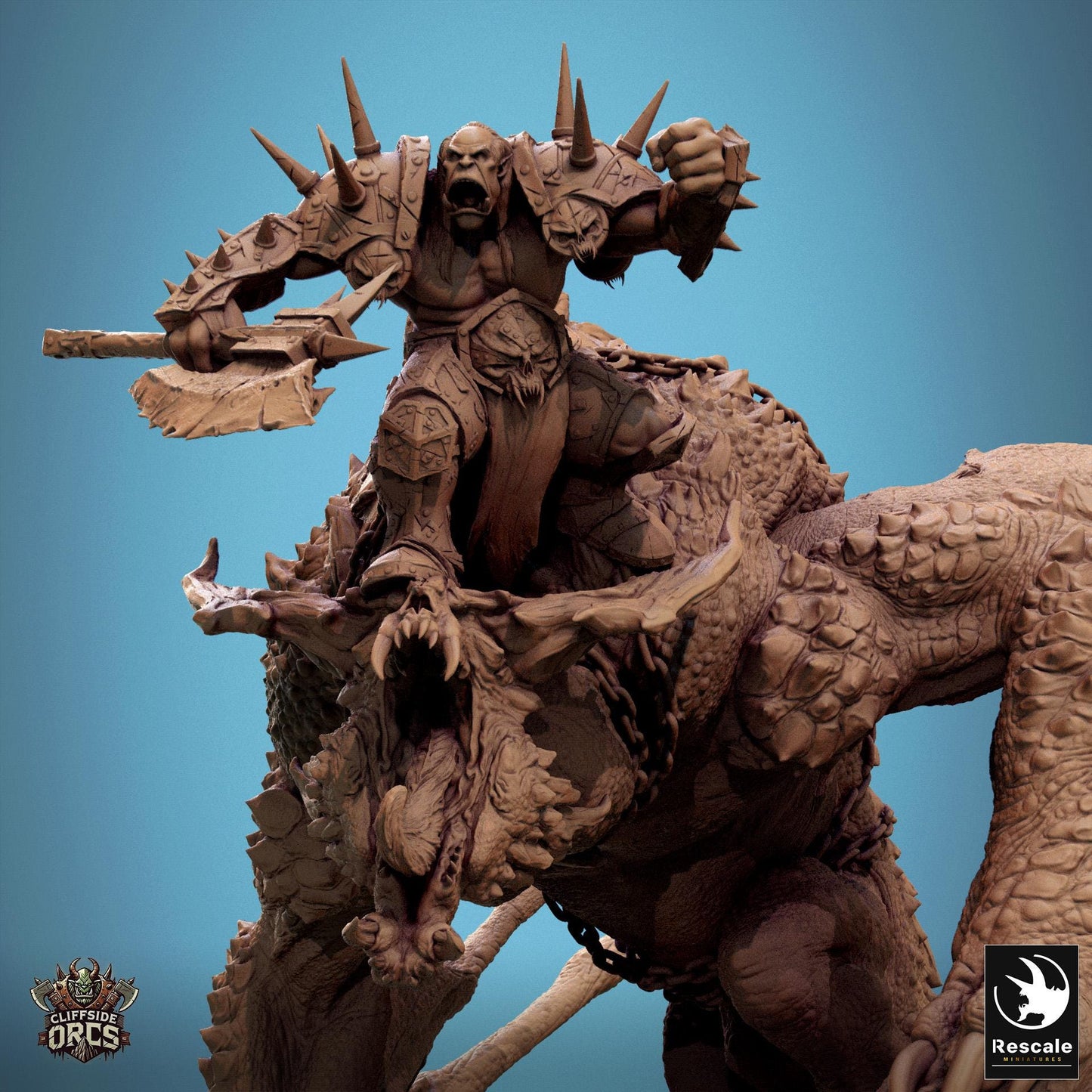 Rider of the Brutal Wyvern, Lord of the Print | Dungeons and Dragons | Pathfinder | Table Top RPG | 3D Printed Model