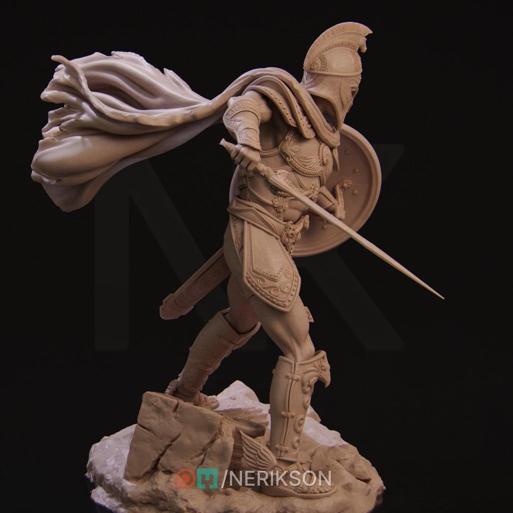 Perseus, Standalone, Powerful NPC, Ernest Nemirovsky | Dungeons and Dragons | Pathfinder | Table Top RPG | 3D Printed Model