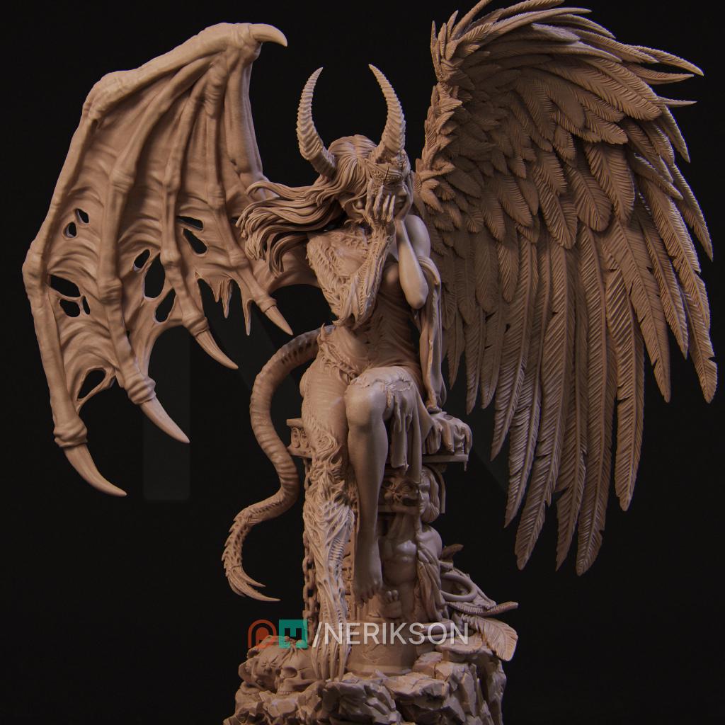 Rylana the Face of Evil, Powerful NPC, Ernest Nemirovsky | Dungeons and Dragons | Pathfinder | Table Top RPG | 3D Printed Model