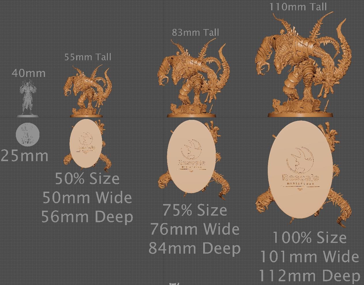 Cursed Colossus, Lord of the Print | Dungeons and Dragons | Pathfinder | Table Top RPG | 3D Printed Model