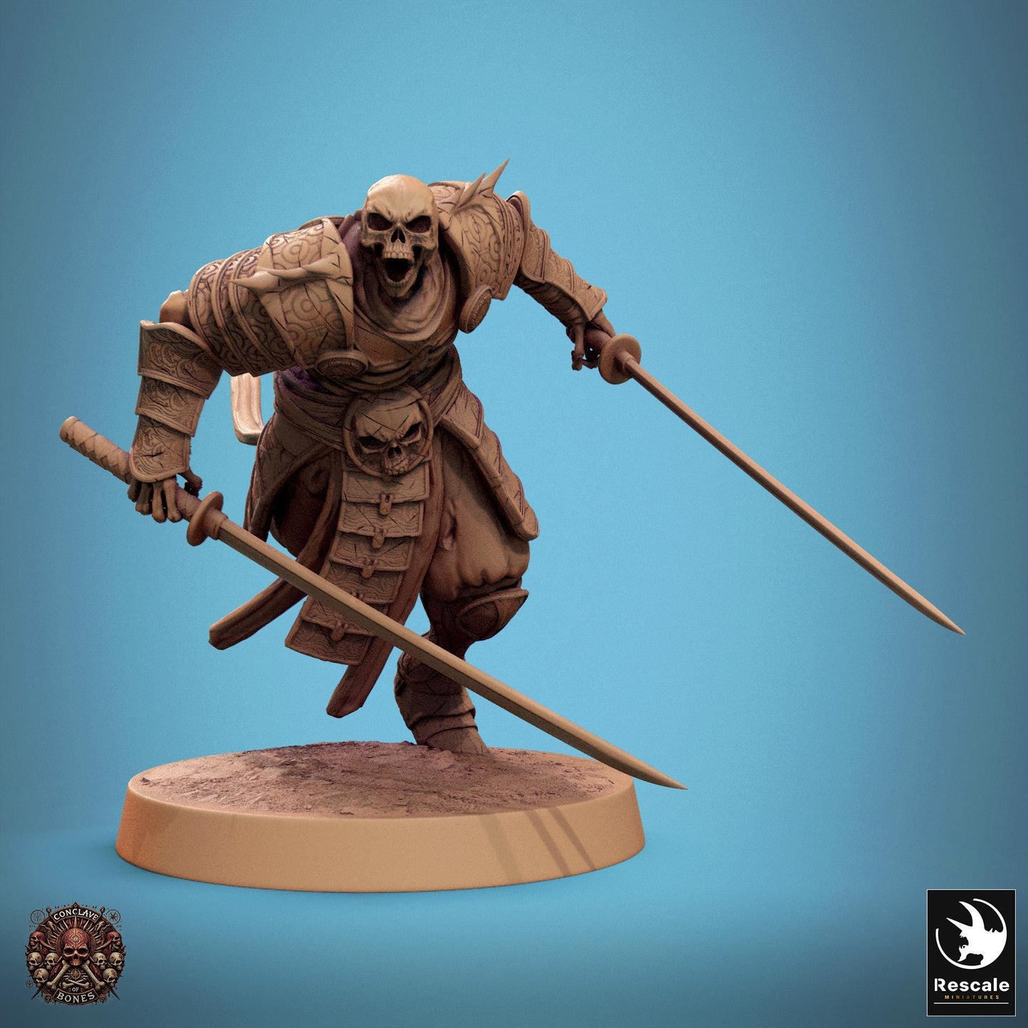 Oriental Skeletons, Pack 3, Lord of the Print | Dungeons and Dragons | Pathfinder | Table Top RPG | 3D Printed Model