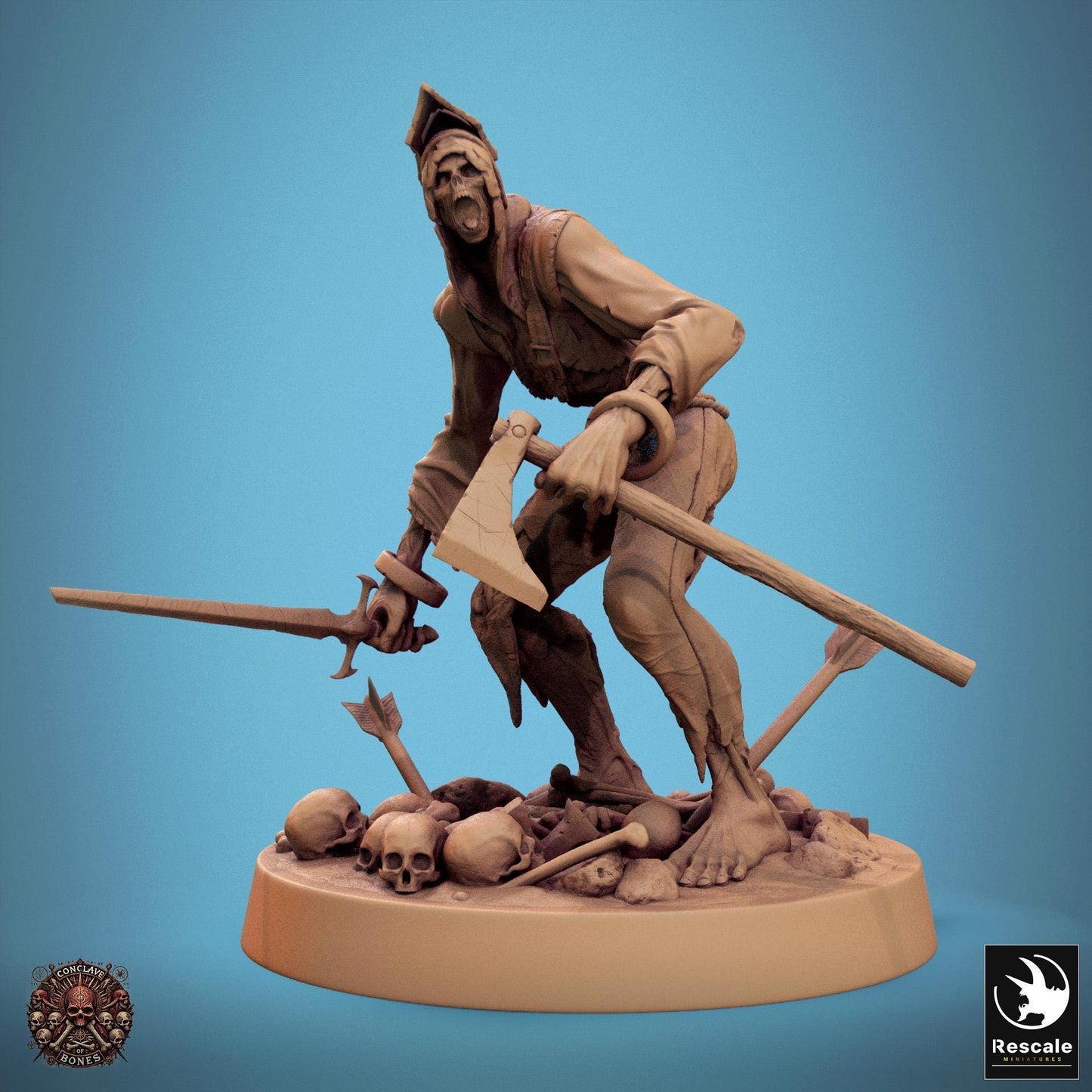 Zombies, Pack 3, Lord of the Print | Dungeons and Dragons | Pathfinder | Table Top RPG | 3D Printed Model