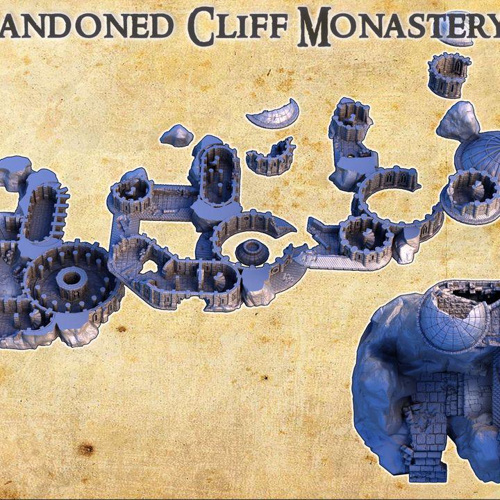 Abandoned Cliff Monastery, Miniature Land | Dungeons and Dragons | Pathfinder | Table Top RPG | 3D Printed Model