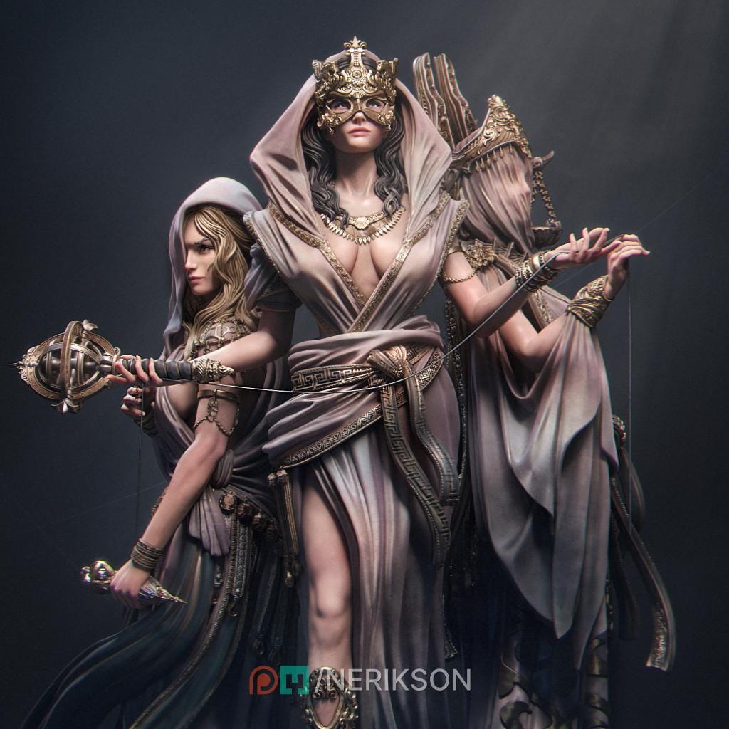 Moirae, Powerful NPC, Ernest Nemirovsky | Dungeons and Dragons | Pathfinder | Table Top RPG | 3D Printed Model