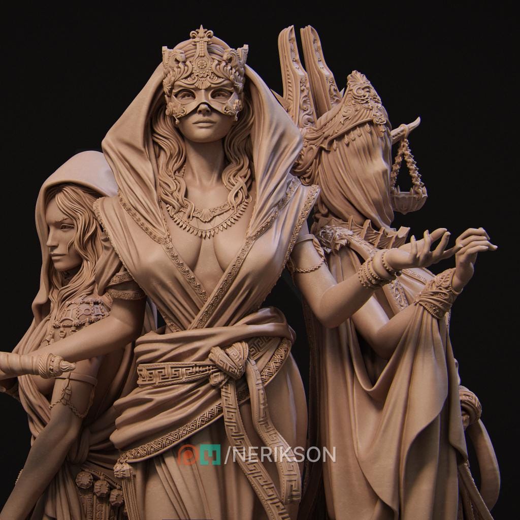 Moirae, Powerful NPC, Ernest Nemirovsky | Dungeons and Dragons | Pathfinder | Table Top RPG | 3D Printed Model