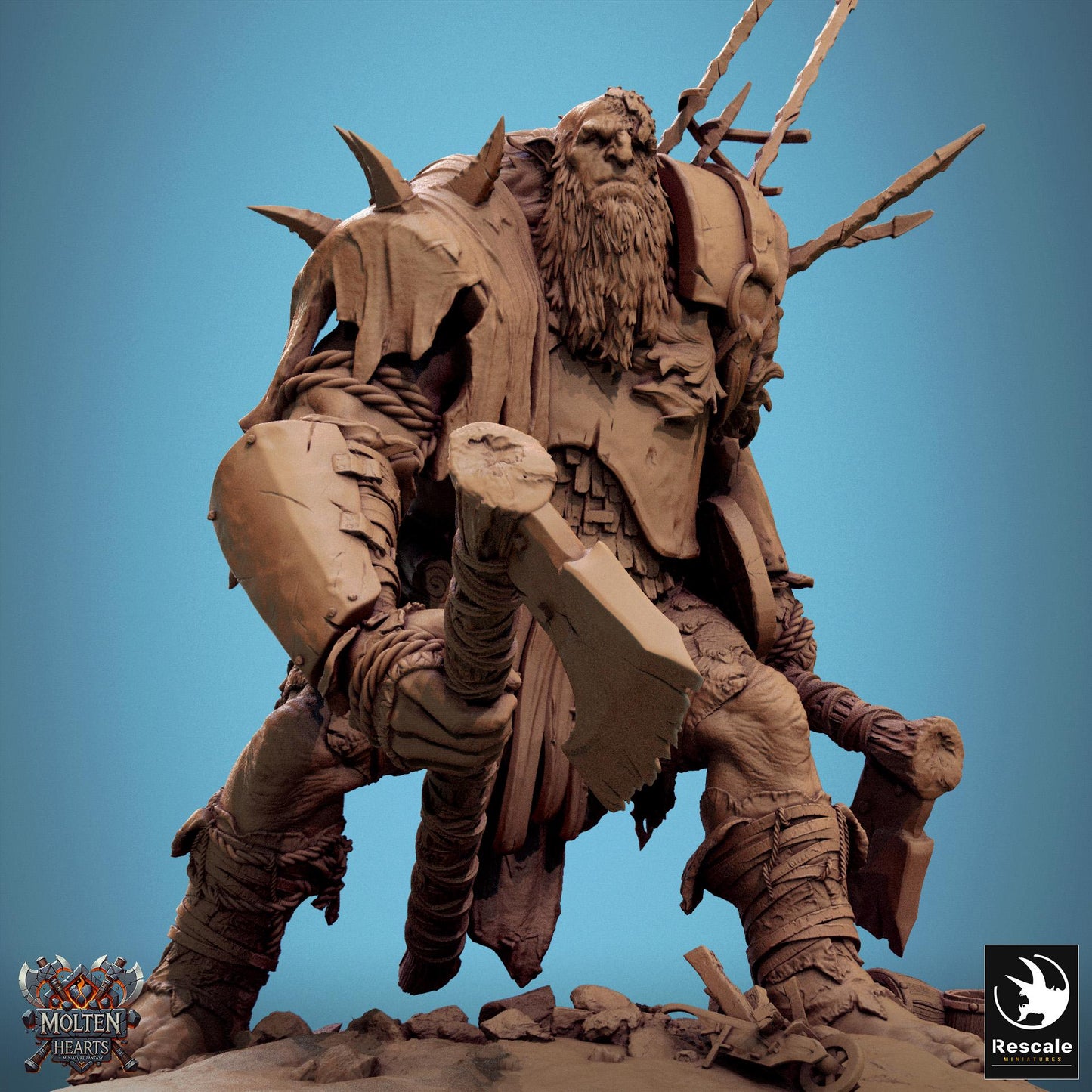 Giant Stone Breakers, Pack 2, Lord of the Print | Dungeons and Dragons | Pathfinder | Table Top RPG | 3D Printed Model
