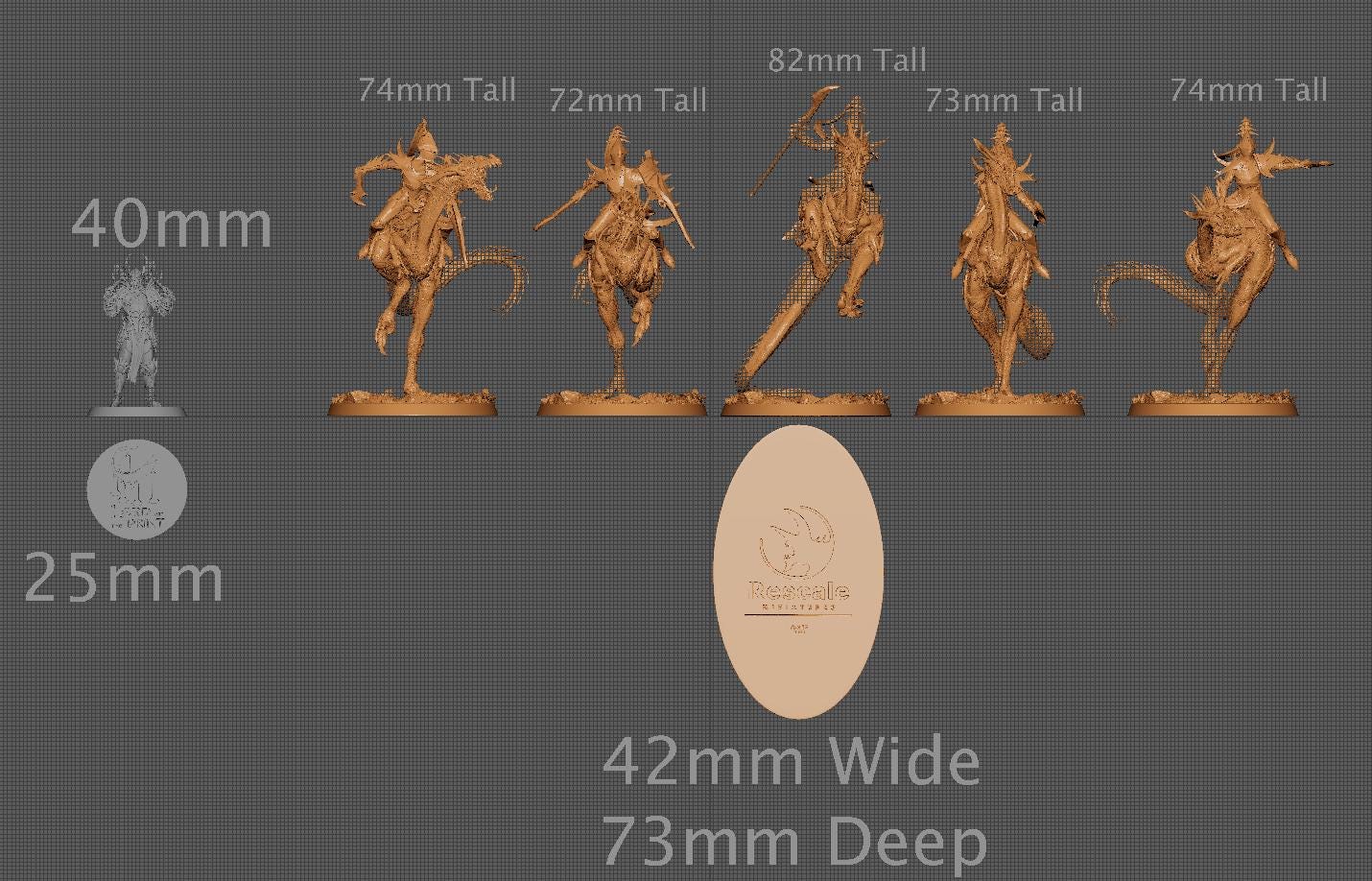 Velocisaurus Riders, Lord of the Print | Dungeons and Dragons | Pathfinder | Table Top RPG | 3D Printed Model