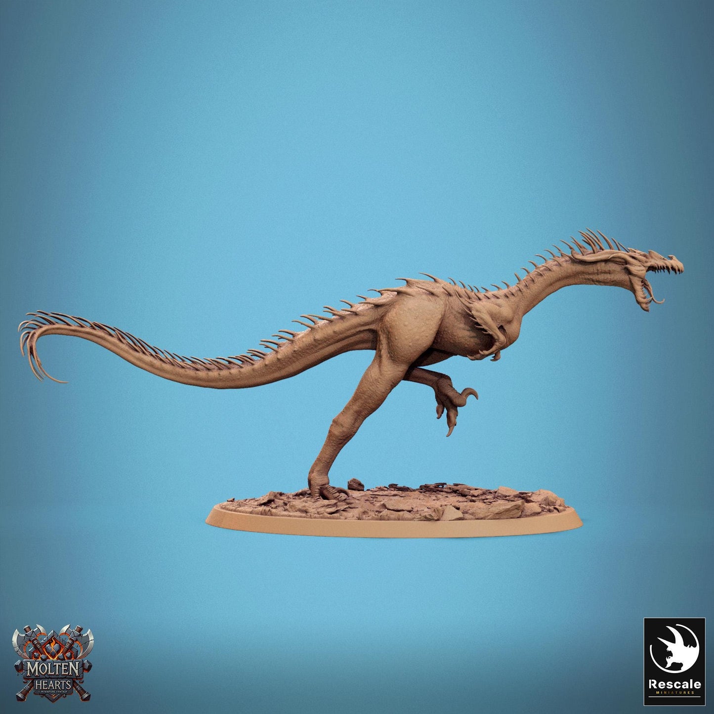 Velocisaurus Wild, Lord of the Print | Dungeons and Dragons | Pathfinder | Table Top RPG | 3D Printed Model