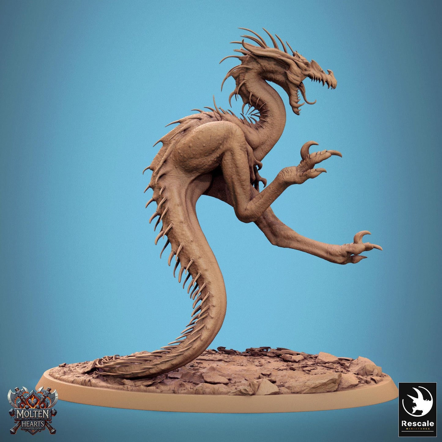 Velocisaurus Wild, Lord of the Print | Dungeons and Dragons | Pathfinder | Table Top RPG | 3D Printed Model