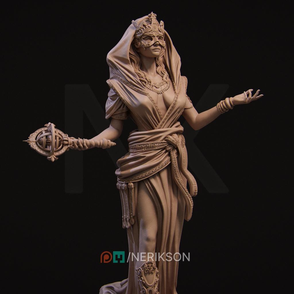 Lakhesis, Powerful NPC, Ernest Nemirovsky | Dungeons and Dragons | Pathfinder | Table Top RPG | 3D Printed Model
