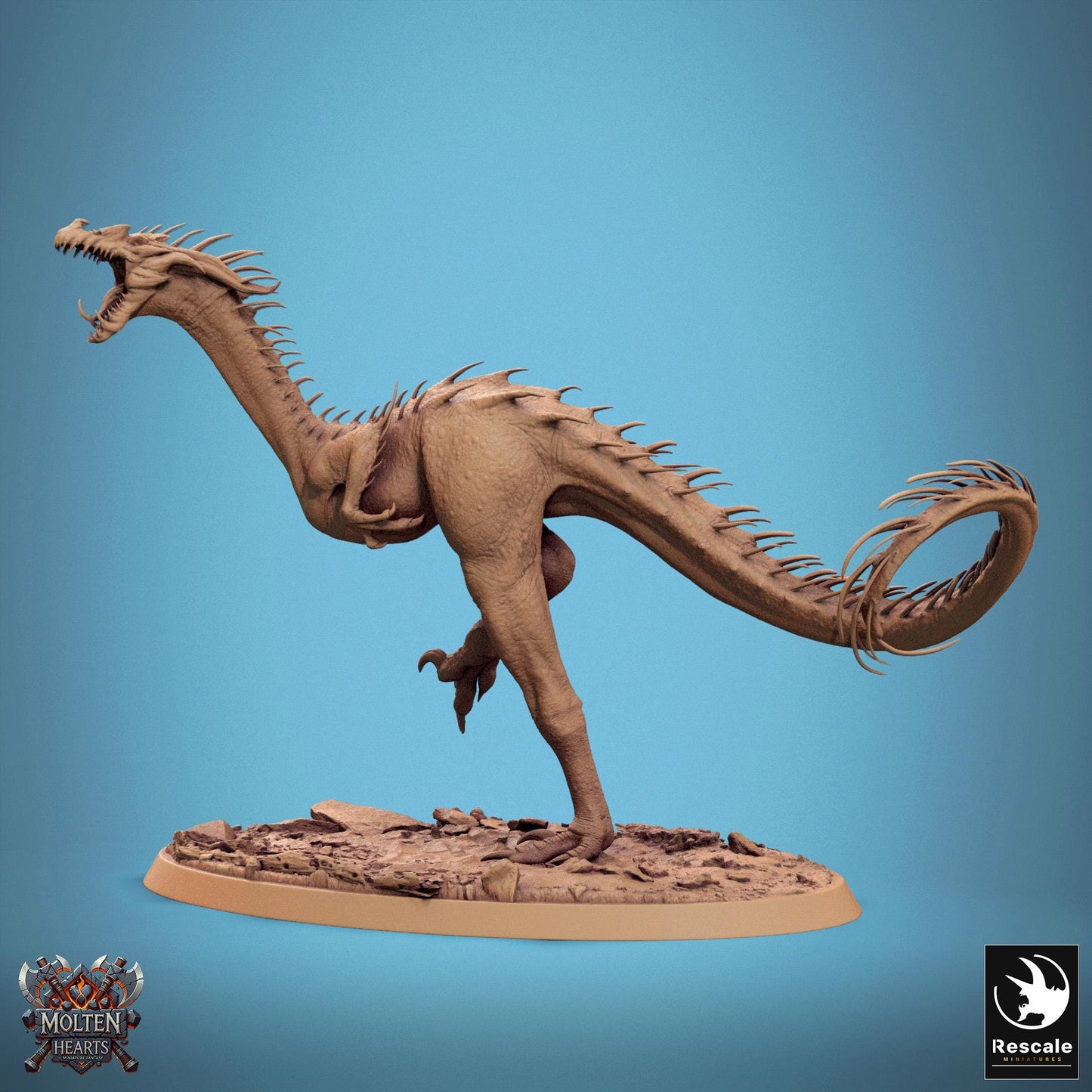 Velocisaurus Wild, Lord of the Print | Dungeons and Dragons | Pathfinder | Table Top RPG | 3D Printed Model