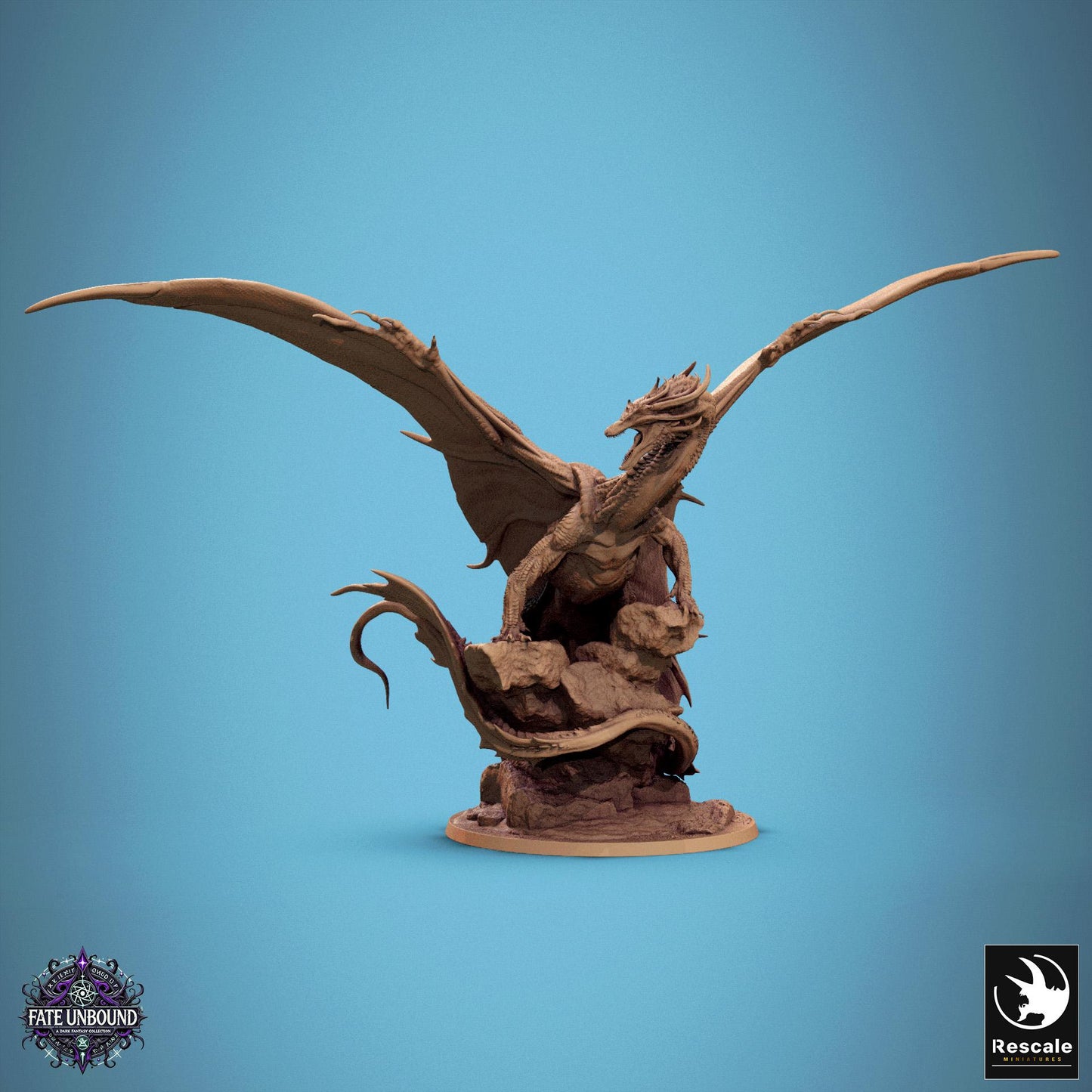 Copper Dragon, 2025 ver, Lord of the Print | Dungeons and Dragons | Pathfinder | Table Top RPG | 3D Printed Model