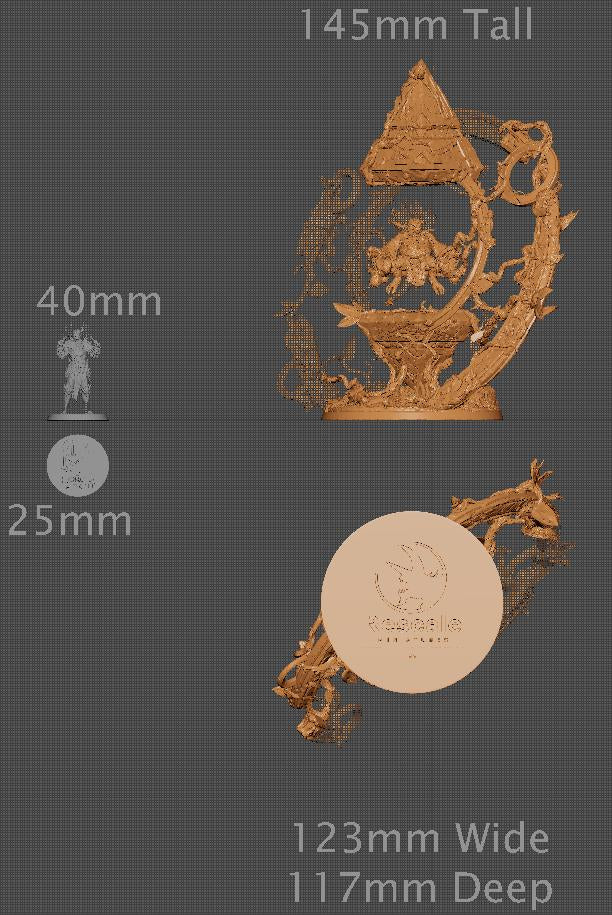 Ixakar, Lord of the Print | Dungeons and Dragons | Pathfinder | Table Top RPG | 3D Printed Model