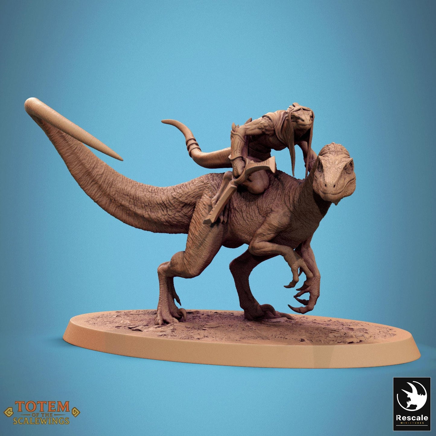 Velociraptor Riders, Lord of the Print | Dungeons and Dragons | Pathfinder | Table Top RPG | 3D Printed Model