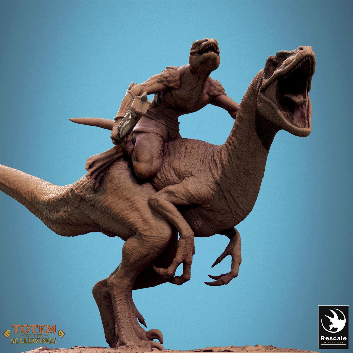 Velociraptor Riders, Lord of the Print | Dungeons and Dragons | Pathfinder | Table Top RPG | 3D Printed Model