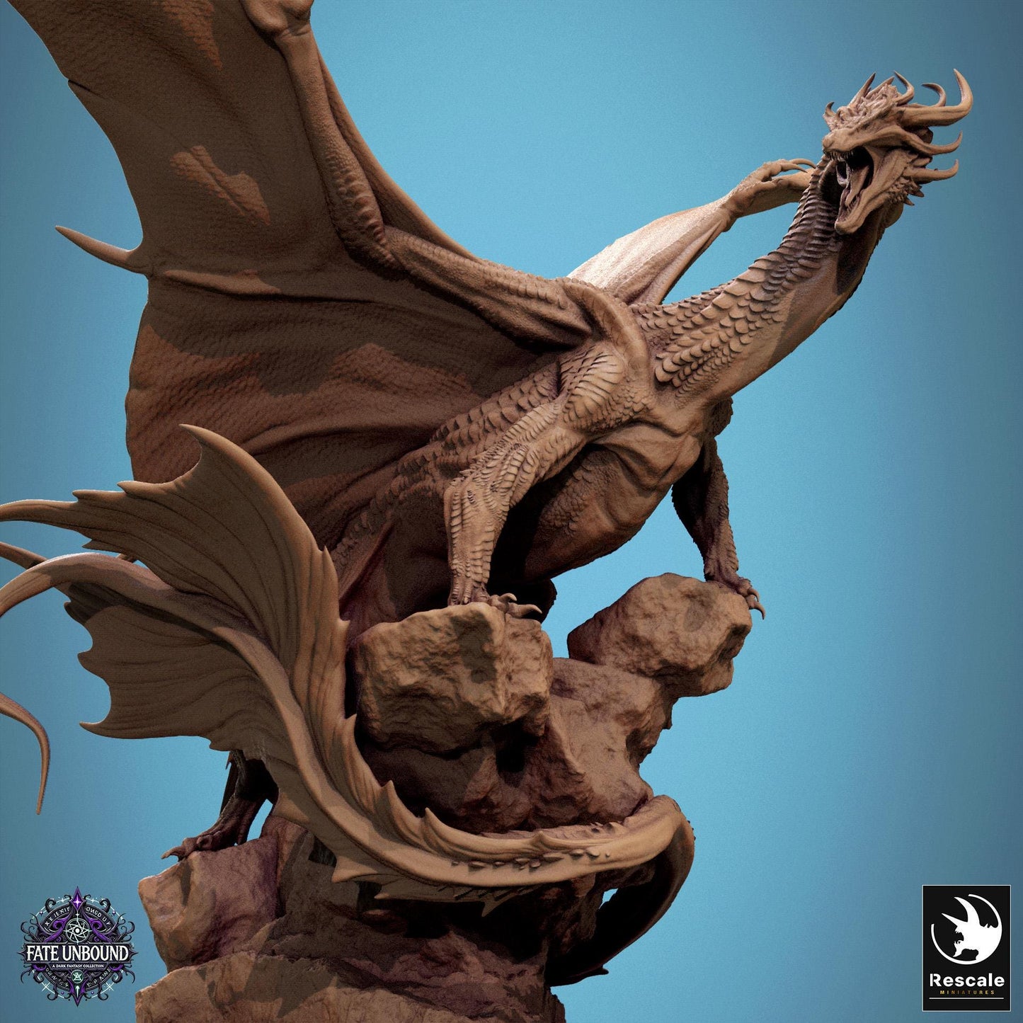 Copper Dragon, 2025 ver, Lord of the Print | Dungeons and Dragons | Pathfinder | Table Top RPG | 3D Printed Model