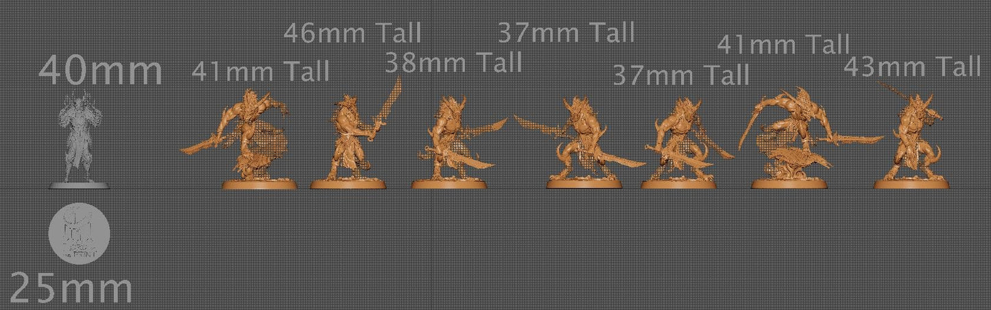 Skorath, Pack 1, Lord of the Print | Dungeons and Dragons | Pathfinder | Table Top RPG | 3D Printed Model