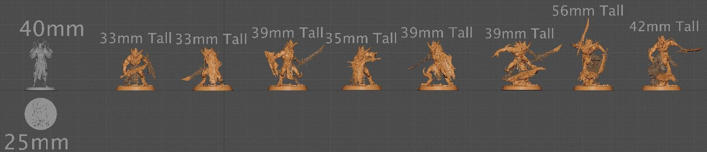 Skorath, Pack 2, Lord of the Print | Dungeons and Dragons | Pathfinder | Table Top RPG | 3D Printed Model