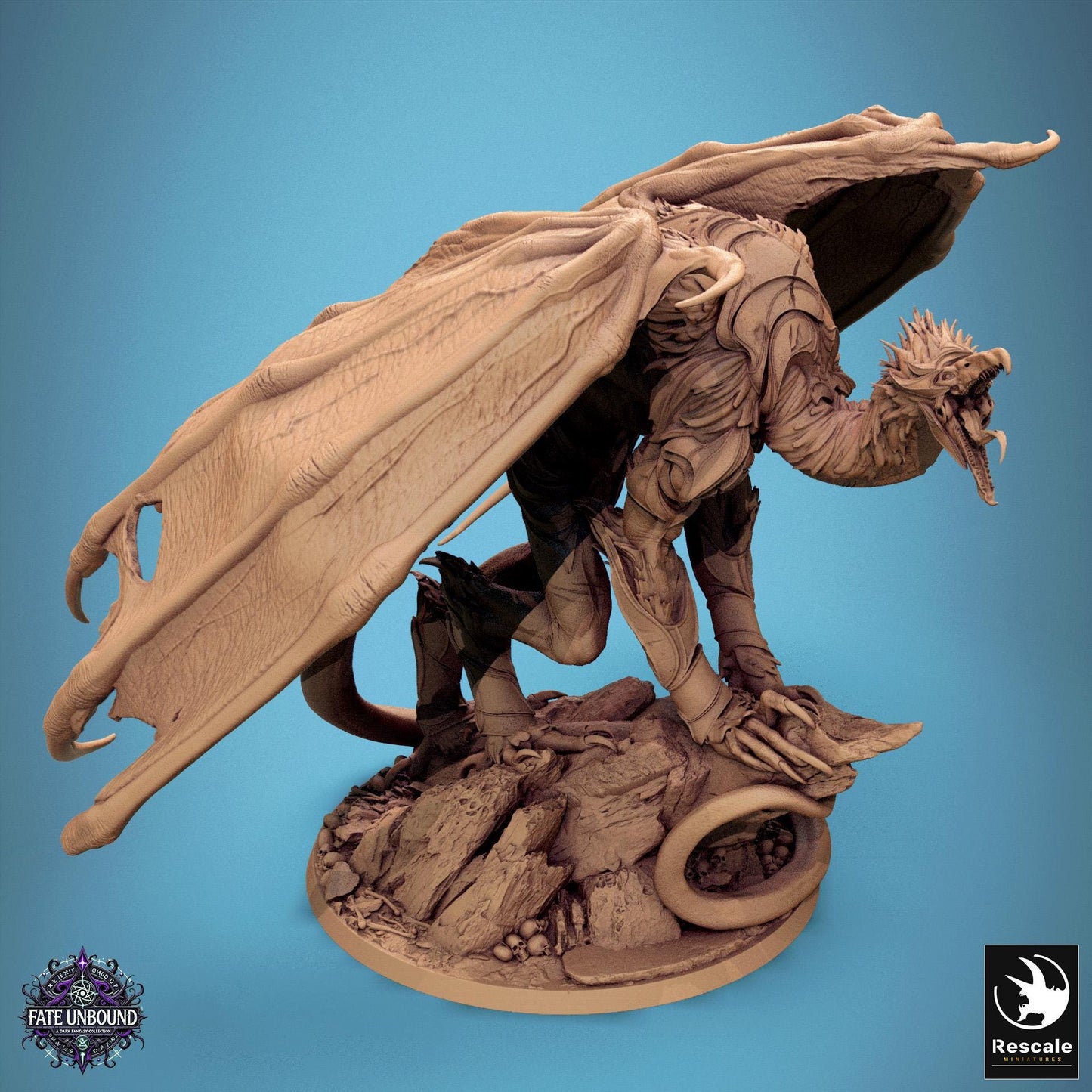 ZarKael, The Celestial Scourge, Lord of the Print | Dungeons and Dragons | Pathfinder | Table Top RPG | 3D Printed Model
