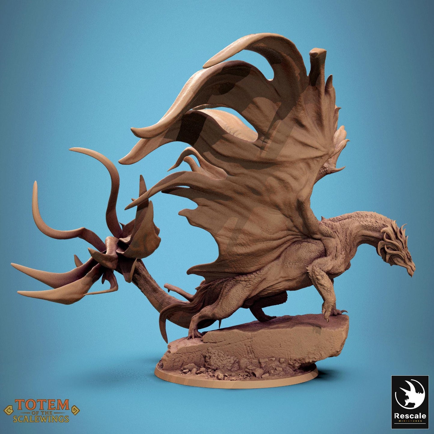 Bronze Dragon, Standing, 2025 Ver, Lord of the Print | Dungeons and Dragons | Pathfinder | Table Top RPG | 3D Printed Model