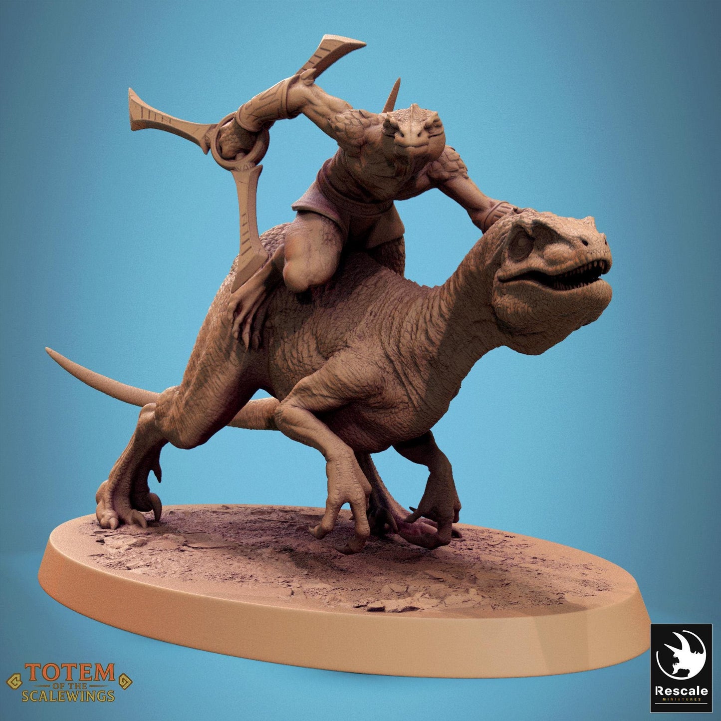 Velociraptor Riders, Lord of the Print | Dungeons and Dragons | Pathfinder | Table Top RPG | 3D Printed Model