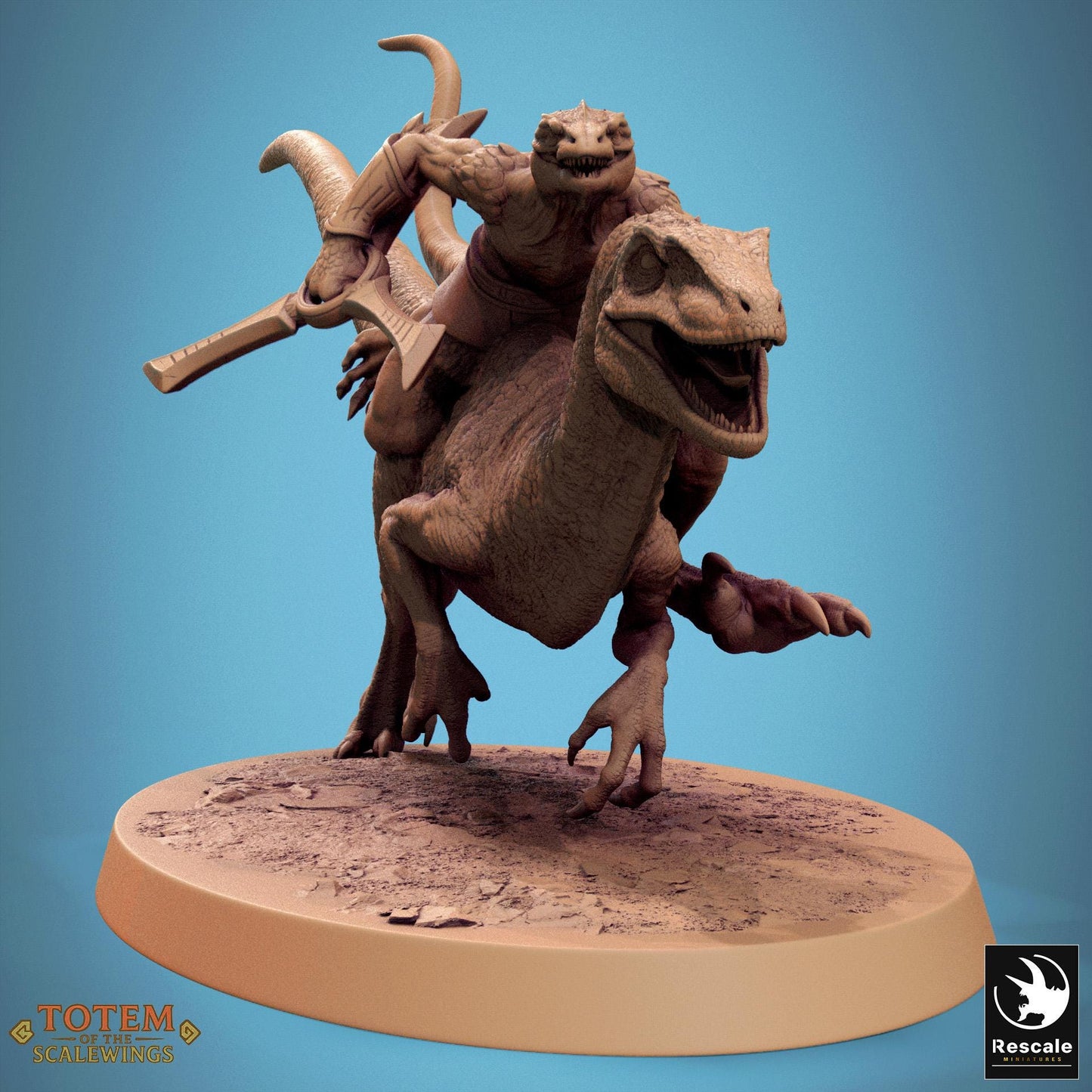 Velociraptor Riders, Lord of the Print | Dungeons and Dragons | Pathfinder | Table Top RPG | 3D Printed Model
