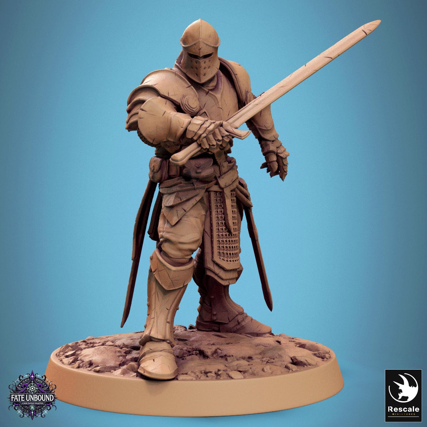 Knights of Valor, Pack 1, Unchained, Lord of the Print | Dungeons and Dragons | Pathfinder | Table Top RPG | 3D Printed Model