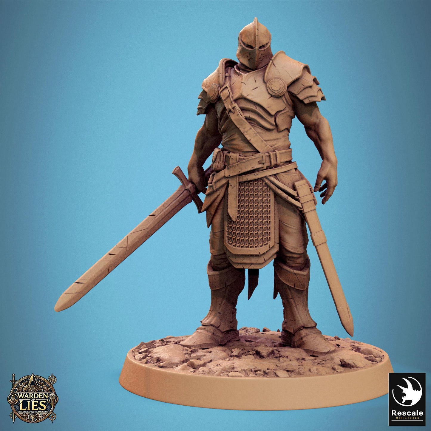 Knights of Valor, Pack 1, Unchained, Lord of the Print | Dungeons and Dragons | Pathfinder | Table Top RPG | 3D Printed Model
