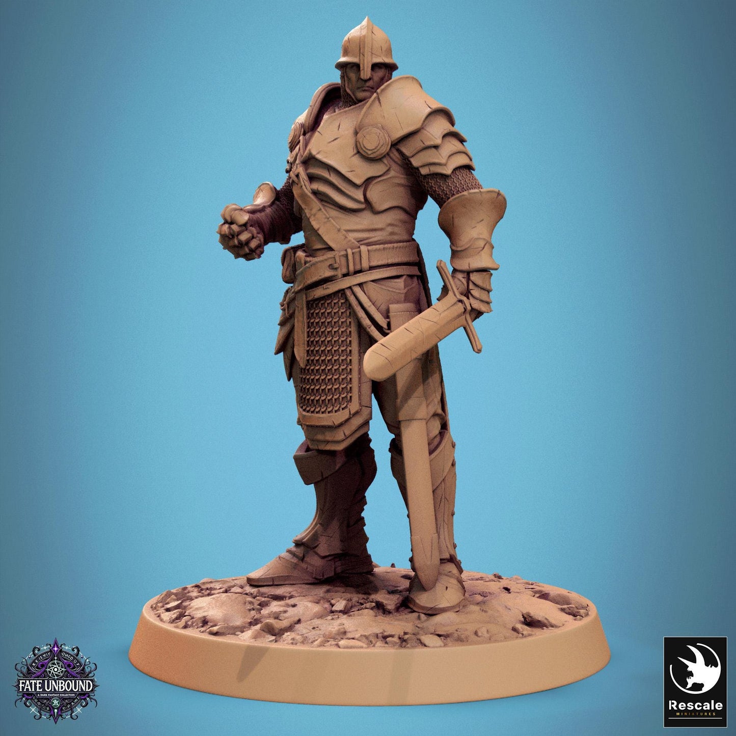 Knights of Valor, Pack 2, Unchained, Lord of the Print | Dungeons and Dragons | Pathfinder | Table Top RPG | 3D Printed Model