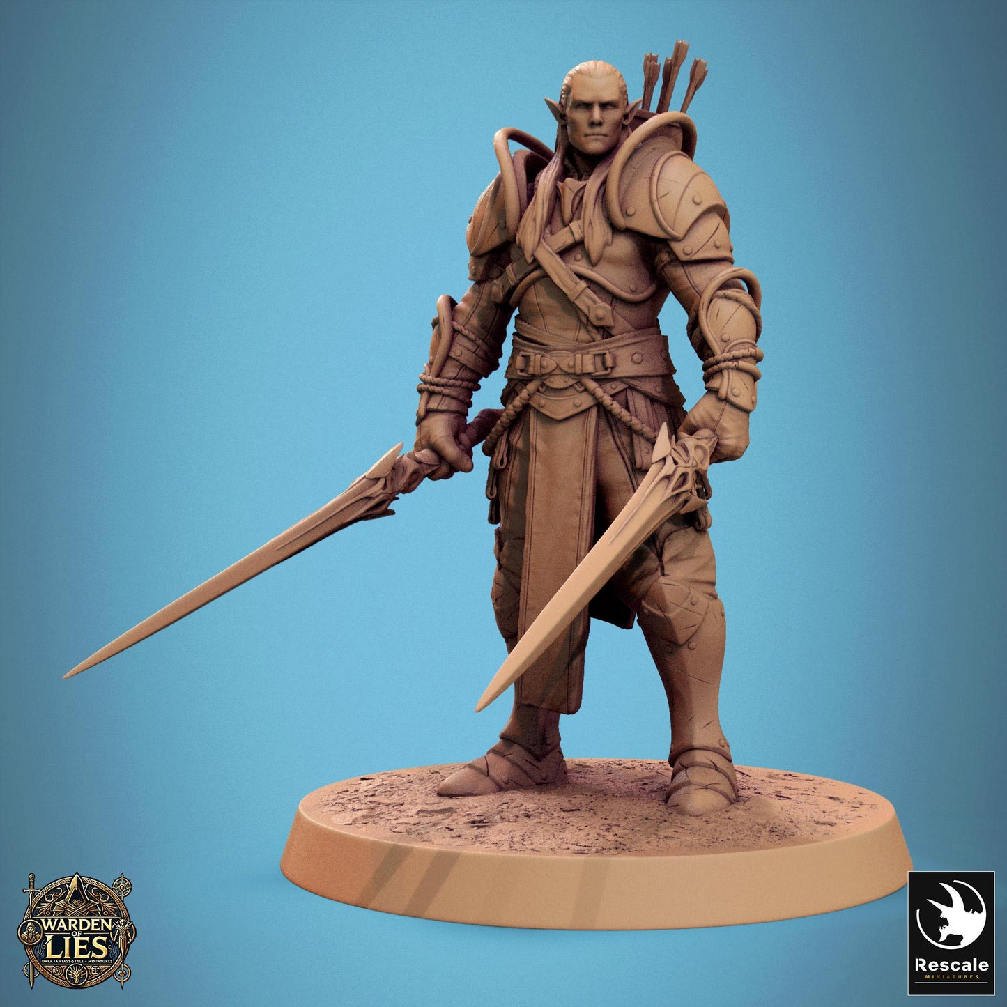 Moonlight Elves, Pack 2, Rescale Miniatures | Dungeons and Dragons | Pathfinder | Table Top RPG | 3D Printed Model