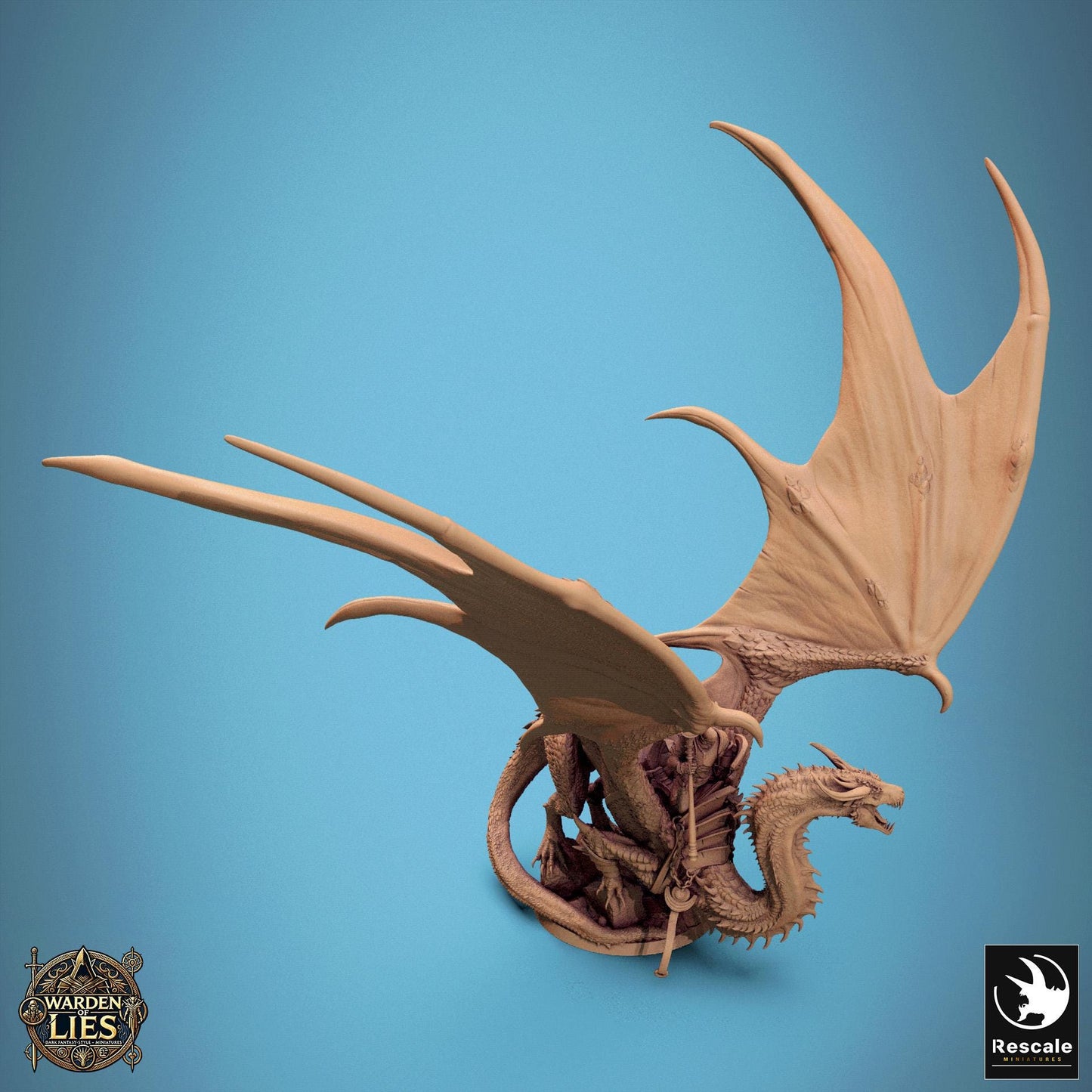 Thorn Dragon, Rescale Miniatures | Dungeons and Dragons | Pathfinder | Table Top RPG | 3D Printed Model