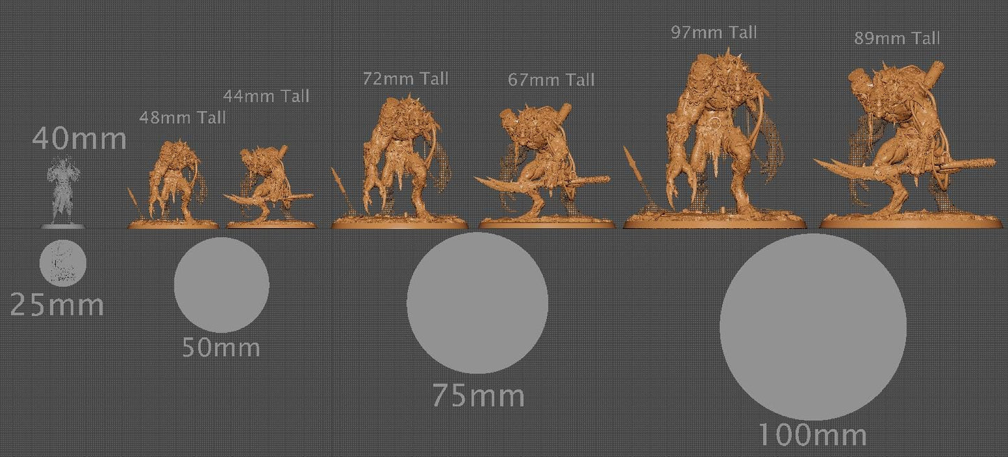 Blight Troll, Rescale Miniatures | Dungeons and Dragons | Pathfinder | Table Top RPG | 3D Printed Model