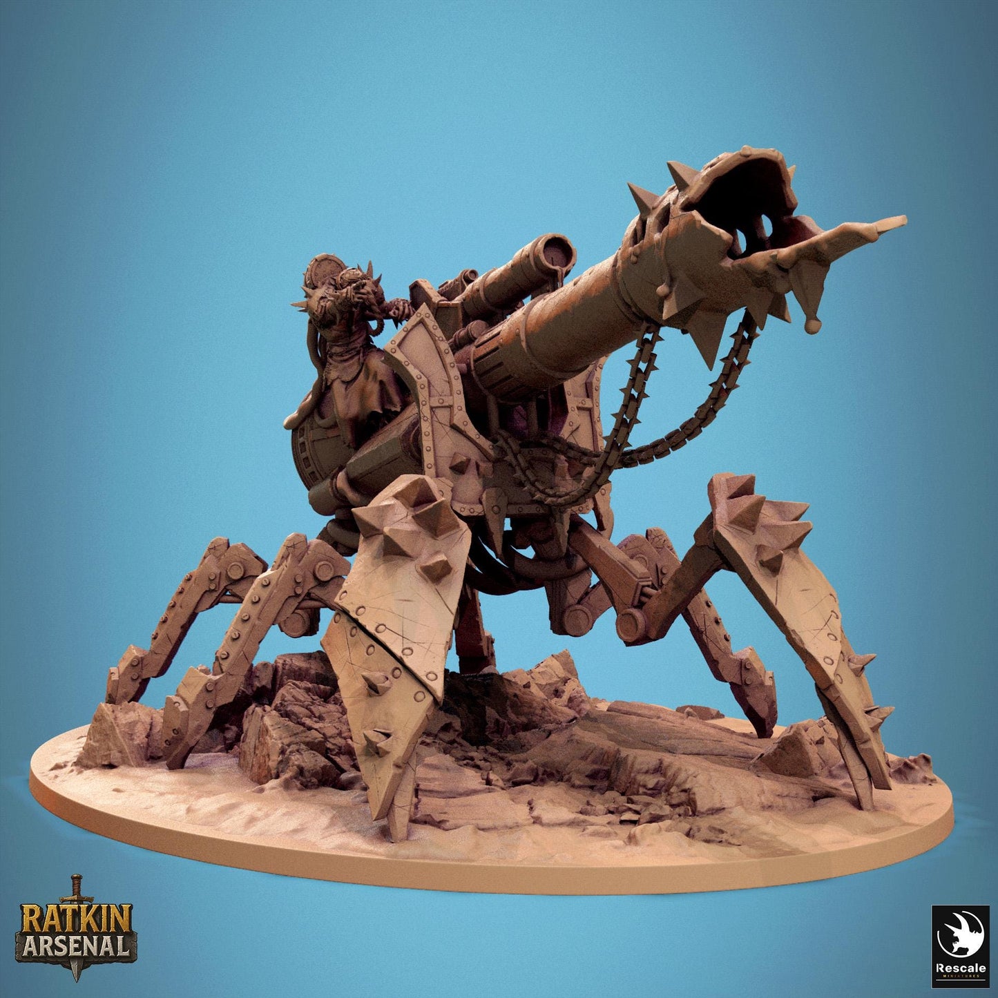 Heavy Plasma Cannon, Rescale Miniatures | Dungeons and Dragons | Pathfinder | Table Top RPG | 3D Printed Model