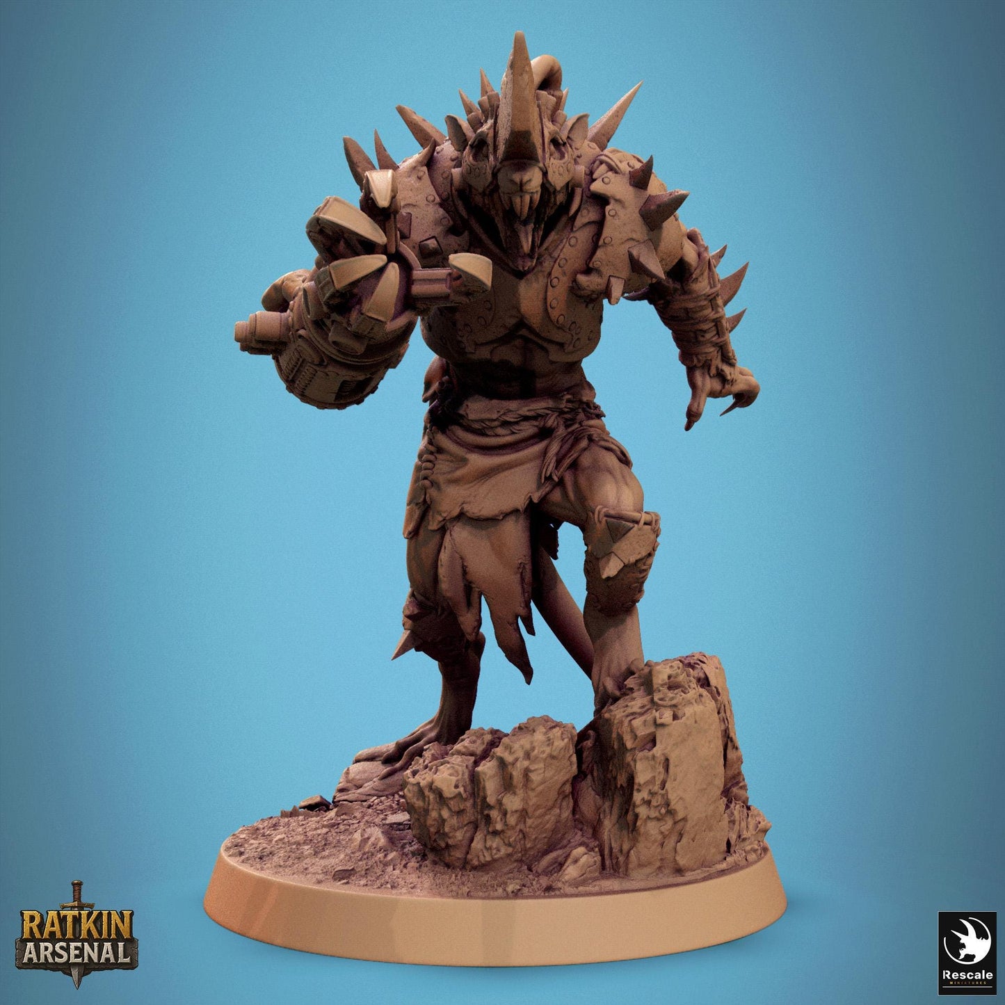 Ratfolk Gunner Elites, Rescale Miniatures | Dungeons and Dragons | Pathfinder | Table Top RPG | 3D Printed Model