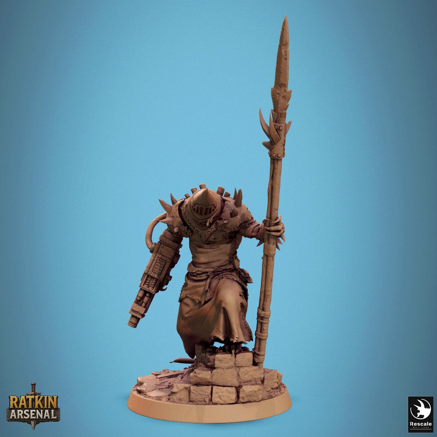 Ratfolk of the Mutilated Mask, Rescale Miniatures | Dungeons and Dragons | Pathfinder | Table Top RPG | 3D Printed Model