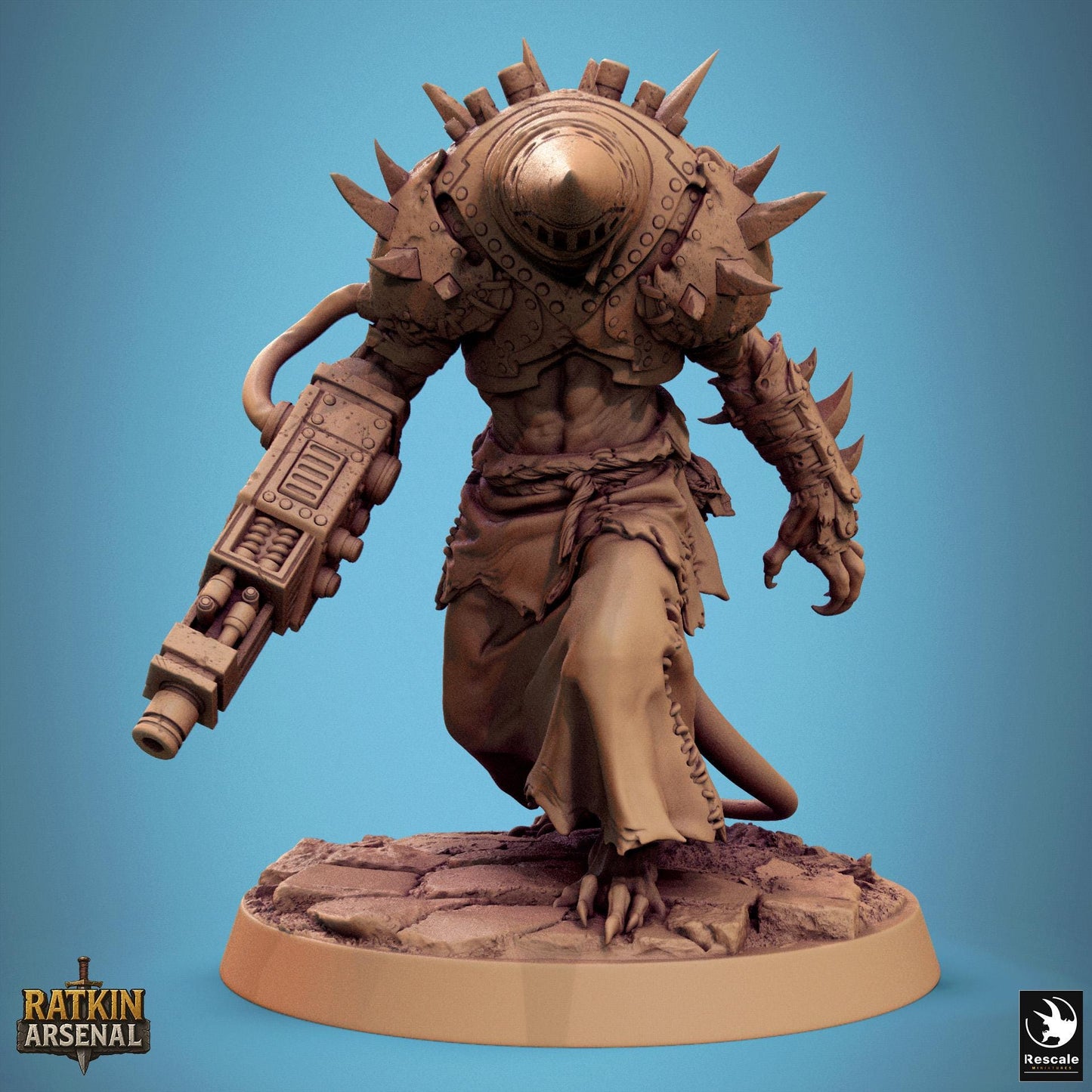 Ratfolk of the Mutilated Mask, Rescale Miniatures | Dungeons and Dragons | Pathfinder | Table Top RPG | 3D Printed Model