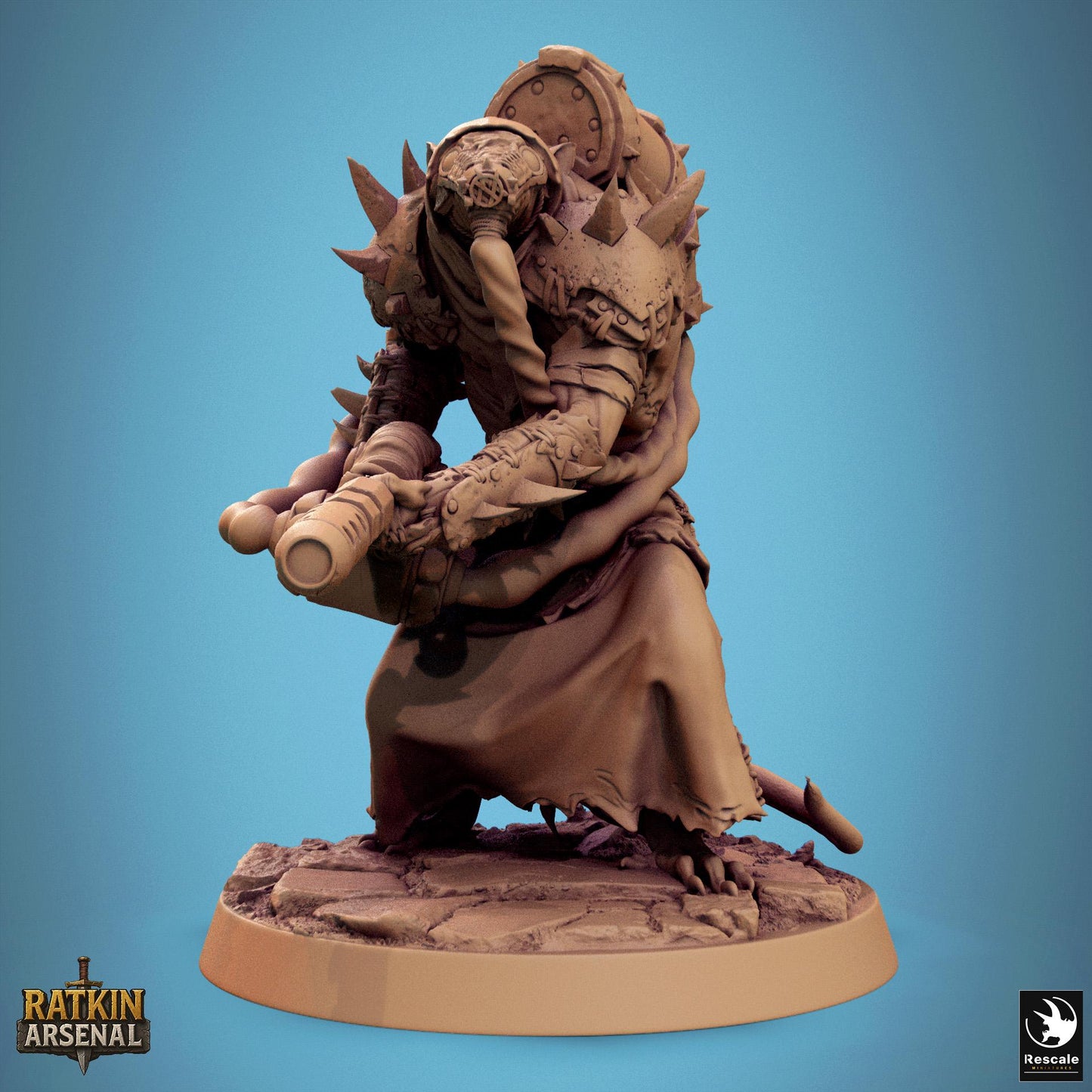 Ratfolk Plasma Plague, Rescale Miniatures | Dungeons and Dragons | Pathfinder | Table Top RPG | 3D Printed Model