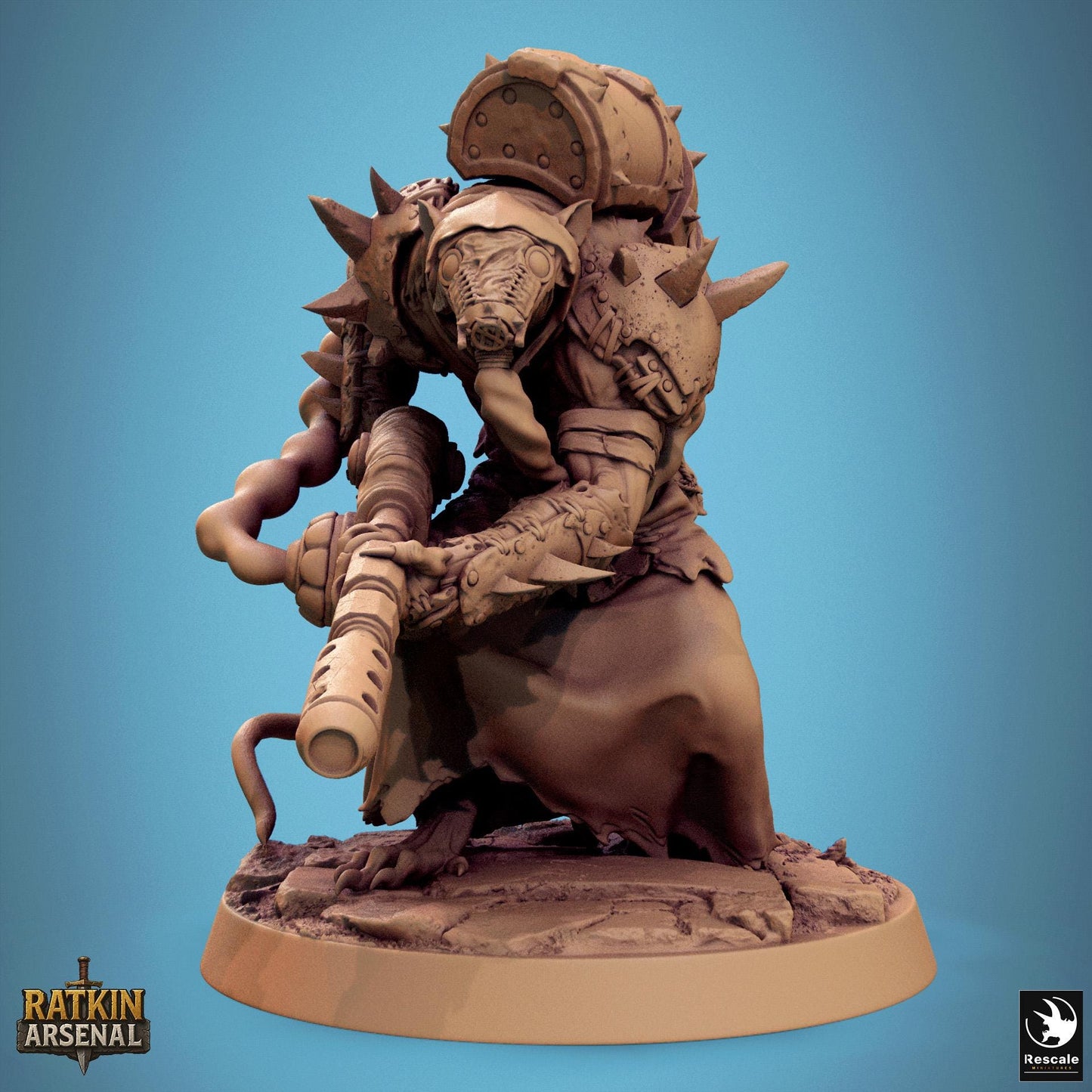 Ratfolk Plasma Plague, Rescale Miniatures | Dungeons and Dragons | Pathfinder | Table Top RPG | 3D Printed Model