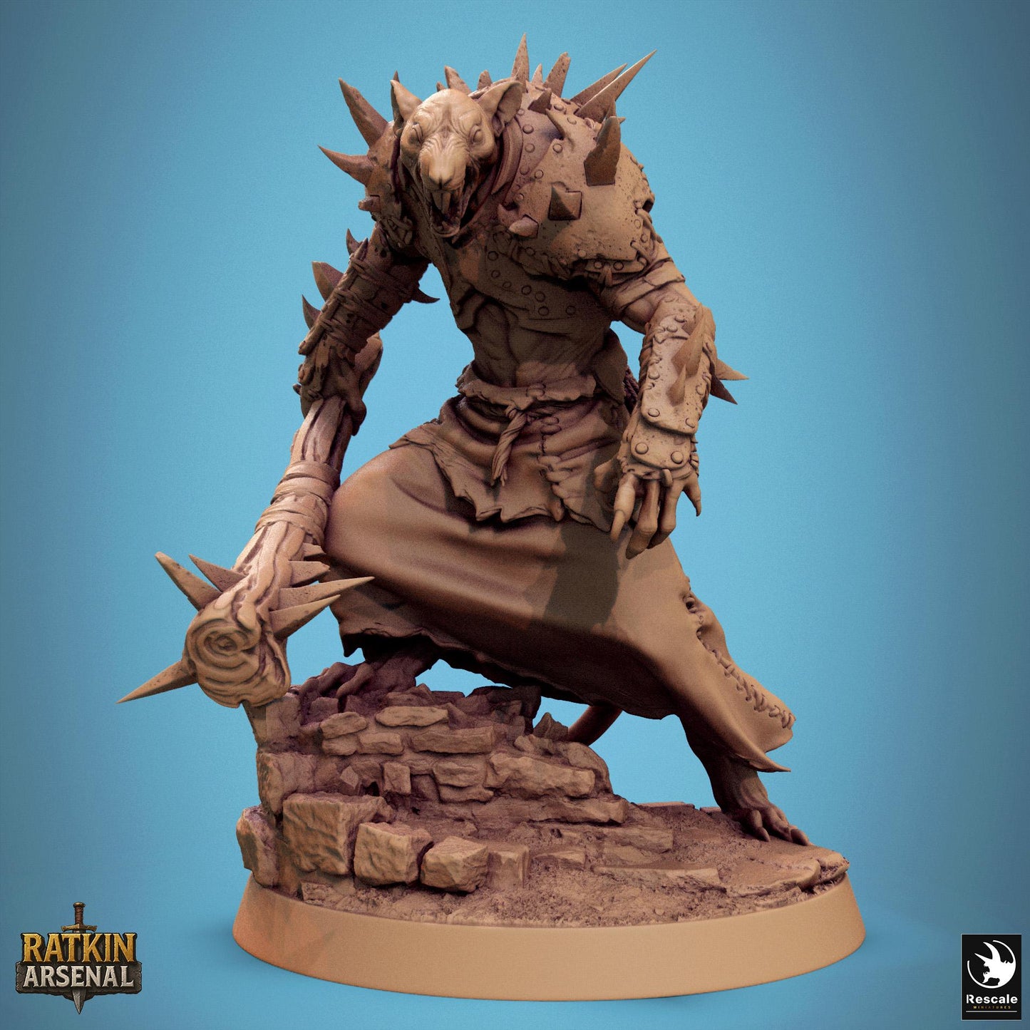 Ratfolk Soldiers, Pack 1, Rescale Miniatures | Dungeons and Dragons | Pathfinder | Table Top RPG | 3D Printed Model