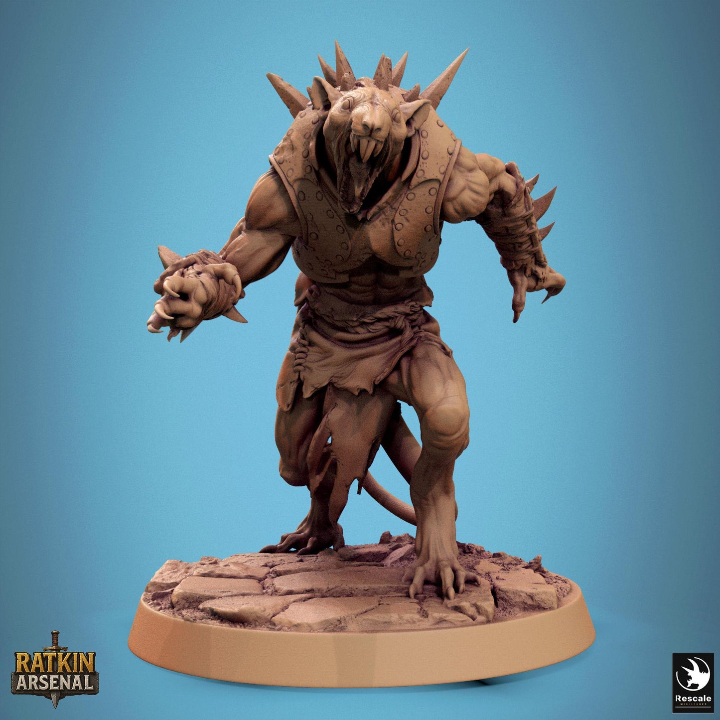 Ratfolk Soldiers, Pack 2, Rescale Miniatures | Dungeons and Dragons | Pathfinder | Table Top RPG | 3D Printed Model