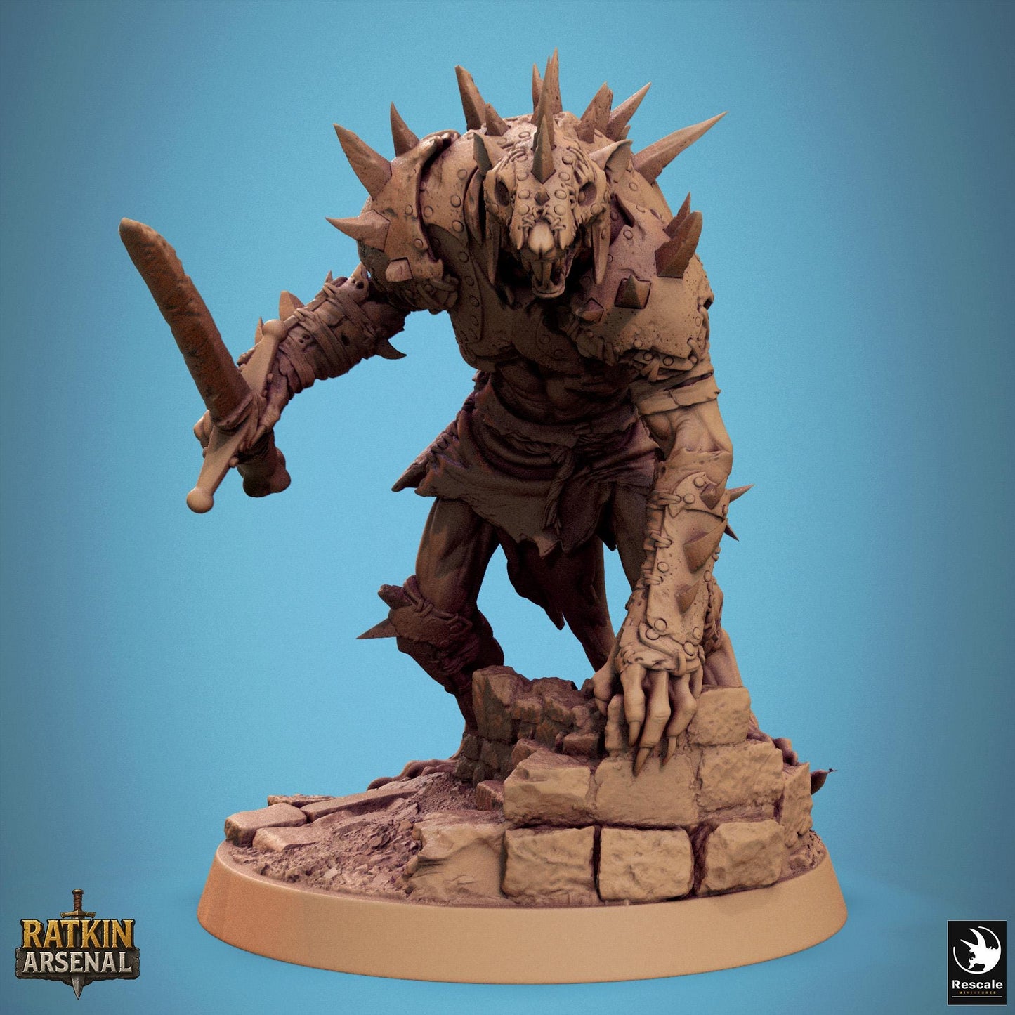 Ratfolk Soldiers, Pack 2, Rescale Miniatures | Dungeons and Dragons | Pathfinder | Table Top RPG | 3D Printed Model