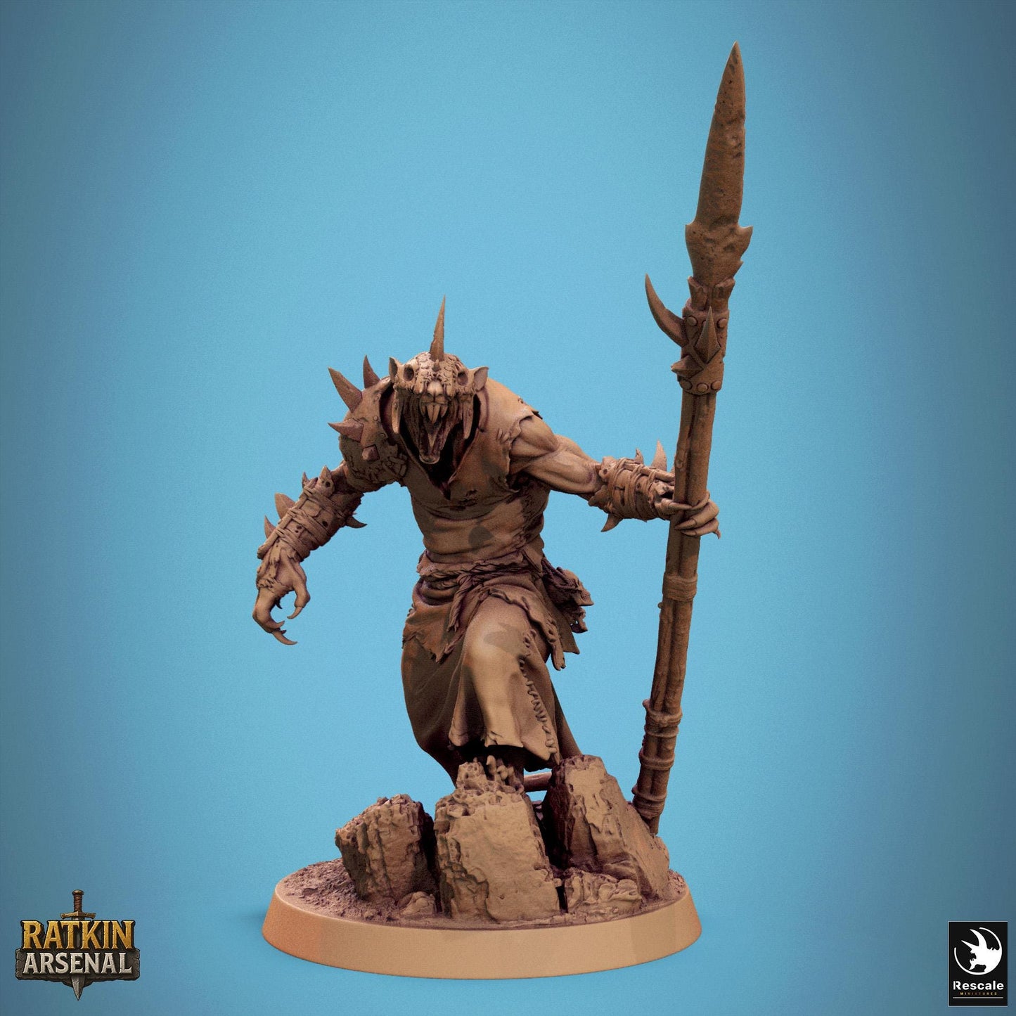 Ratfolk Soldiers, Pack 3, Rescale Miniatures | Dungeons and Dragons | Pathfinder | Table Top RPG | 3D Printed Model