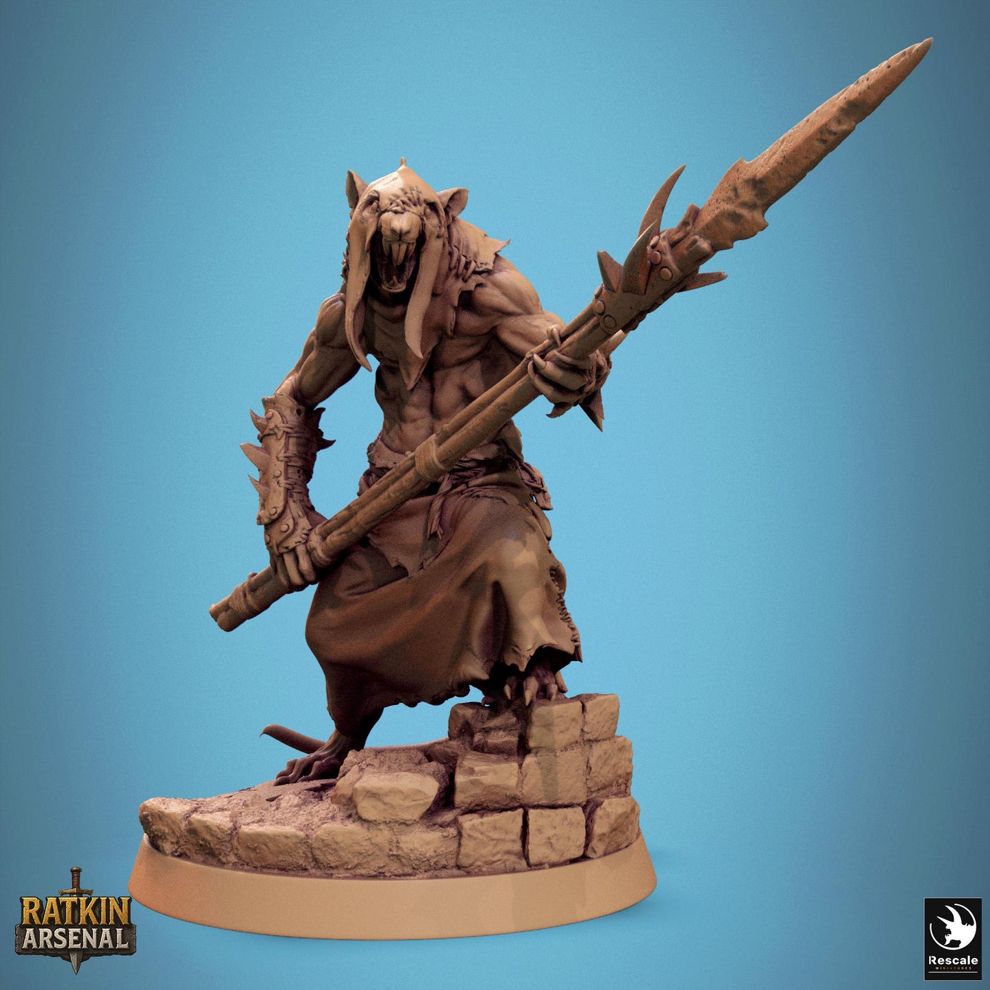 Ratfolk Soldiers, Pack 3, Rescale Miniatures | Dungeons and Dragons | Pathfinder | Table Top RPG | 3D Printed Model