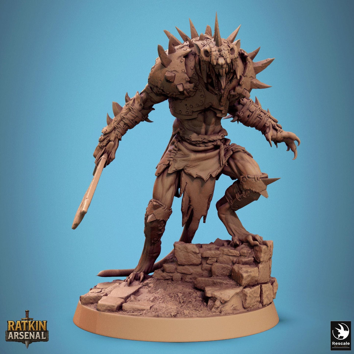 Ratfolk Soldiers, Pack 3, Rescale Miniatures | Dungeons and Dragons | Pathfinder | Table Top RPG | 3D Printed Model
