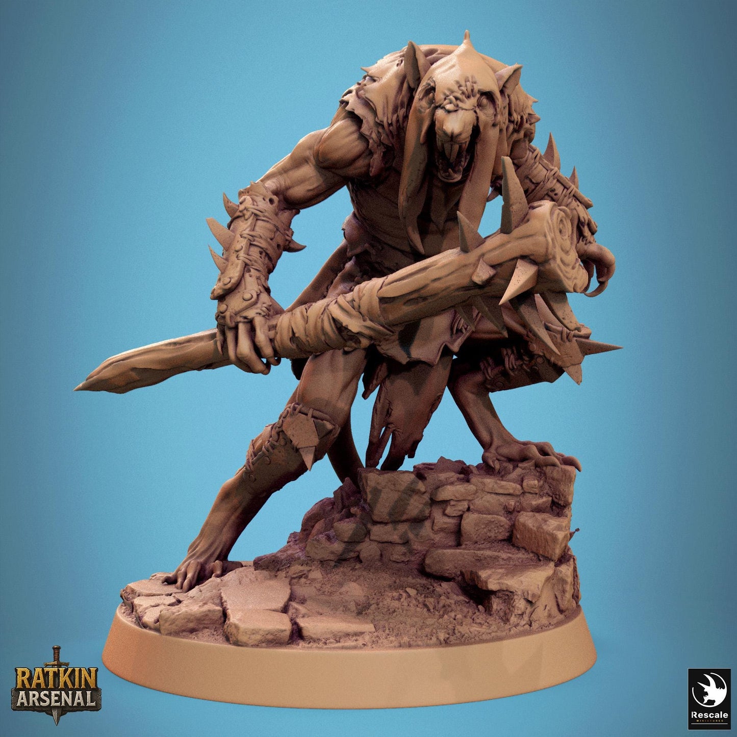 Ratfolk Soldiers, Pack 3, Rescale Miniatures | Dungeons and Dragons | Pathfinder | Table Top RPG | 3D Printed Model